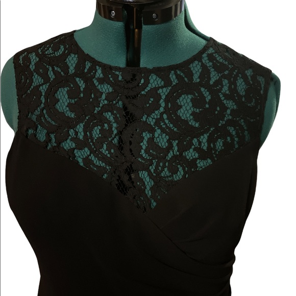 Terri Jon little black dress. EUC. Size 14 - Picture 6 of 7